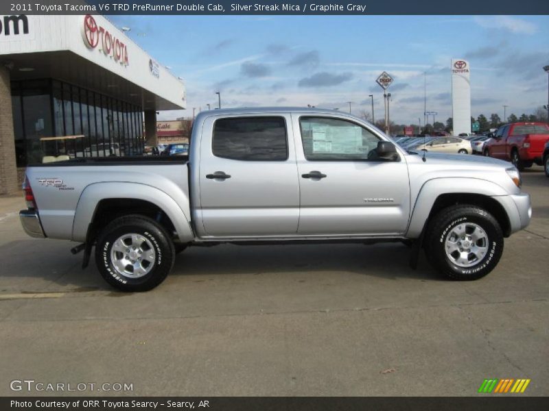 Silver Streak Mica / Graphite Gray 2011 Toyota Tacoma V6 TRD PreRunner Double Cab