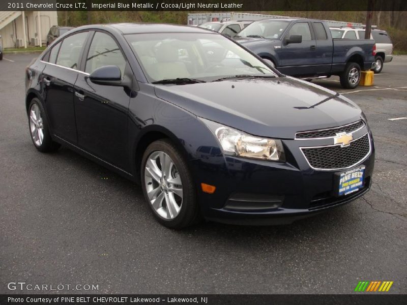 Imperial Blue Metallic / Cocoa/Light Neutral Leather 2011 Chevrolet Cruze LTZ