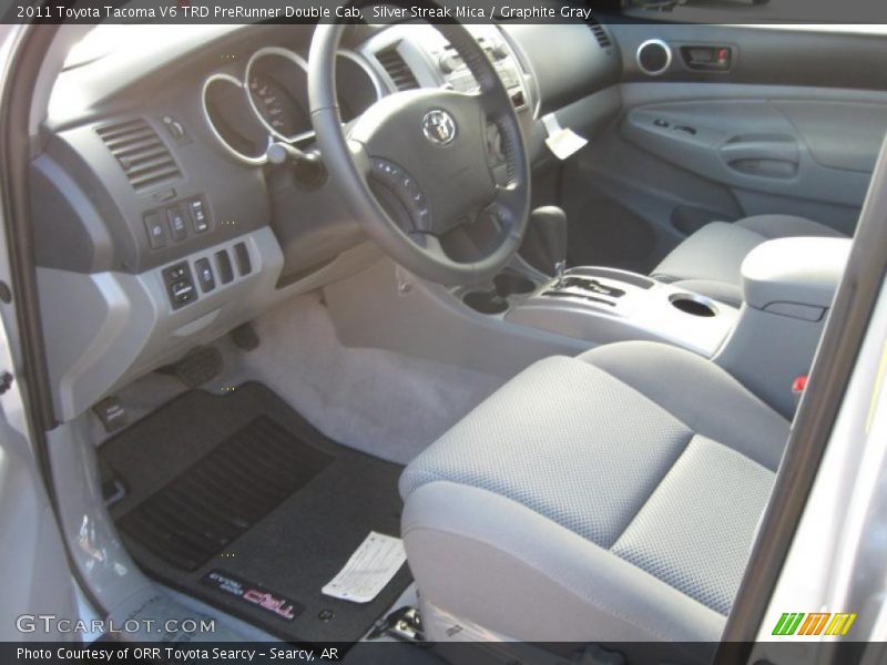 Silver Streak Mica / Graphite Gray 2011 Toyota Tacoma V6 TRD PreRunner Double Cab