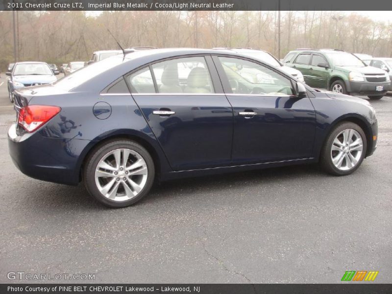 Imperial Blue Metallic / Cocoa/Light Neutral Leather 2011 Chevrolet Cruze LTZ