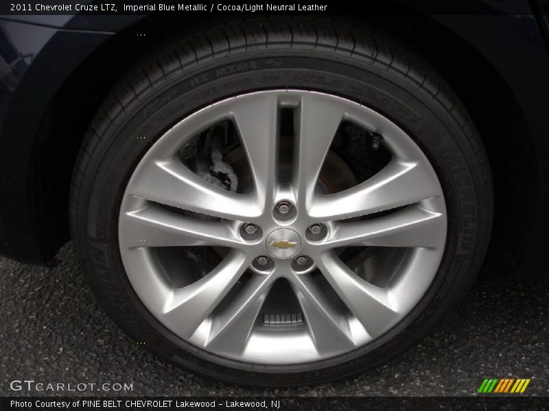 Imperial Blue Metallic / Cocoa/Light Neutral Leather 2011 Chevrolet Cruze LTZ