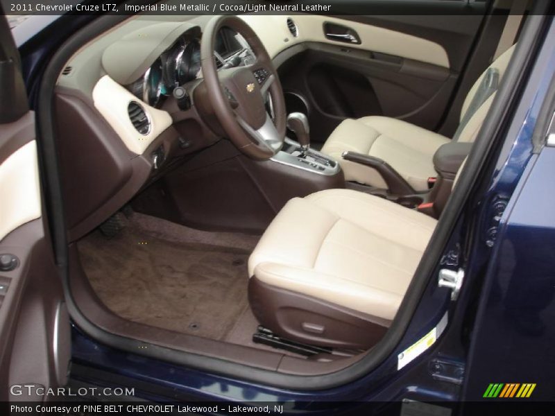 Imperial Blue Metallic / Cocoa/Light Neutral Leather 2011 Chevrolet Cruze LTZ