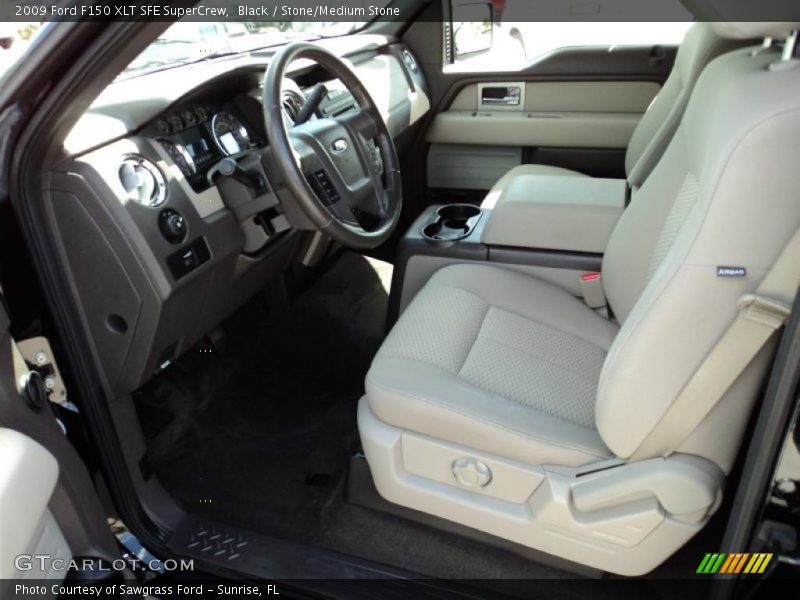  2009 F150 XLT SFE SuperCrew Stone/Medium Stone Interior