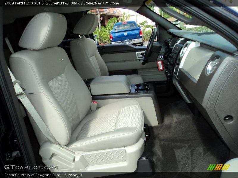Black / Stone/Medium Stone 2009 Ford F150 XLT SFE SuperCrew
