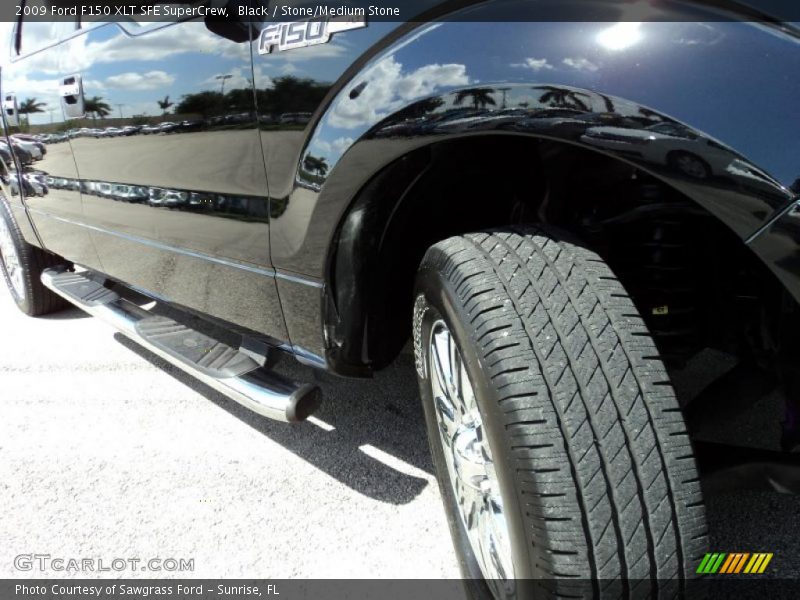 Black / Stone/Medium Stone 2009 Ford F150 XLT SFE SuperCrew