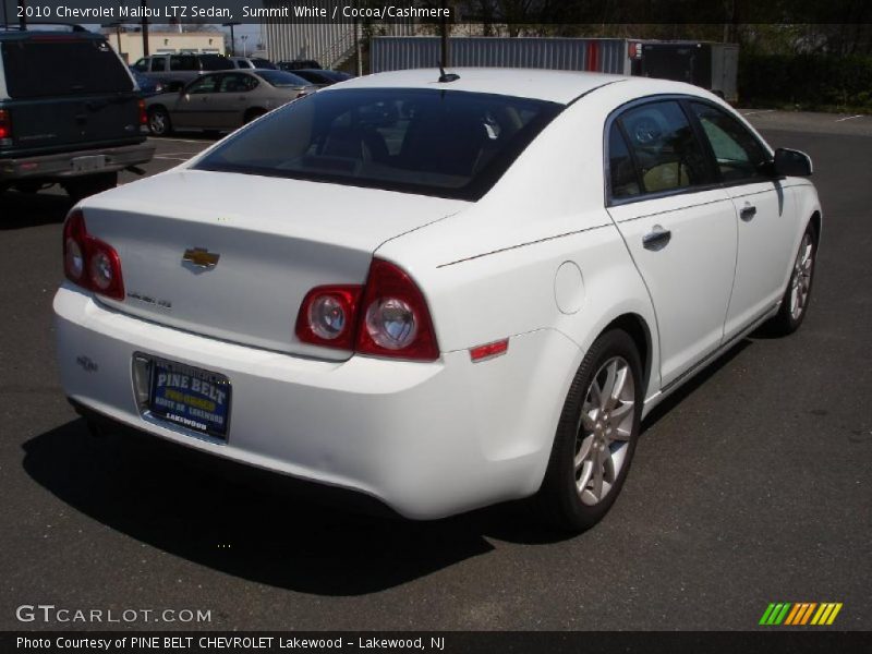 Summit White / Cocoa/Cashmere 2010 Chevrolet Malibu LTZ Sedan