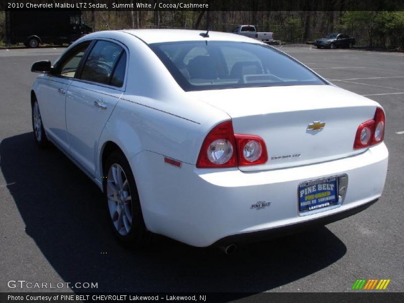 Summit White / Cocoa/Cashmere 2010 Chevrolet Malibu LTZ Sedan