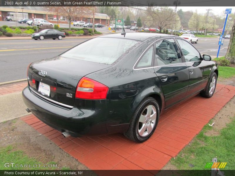 Irish Green Pearl Effect / Platinum 2003 Audi A6 3.0 quattro Sedan