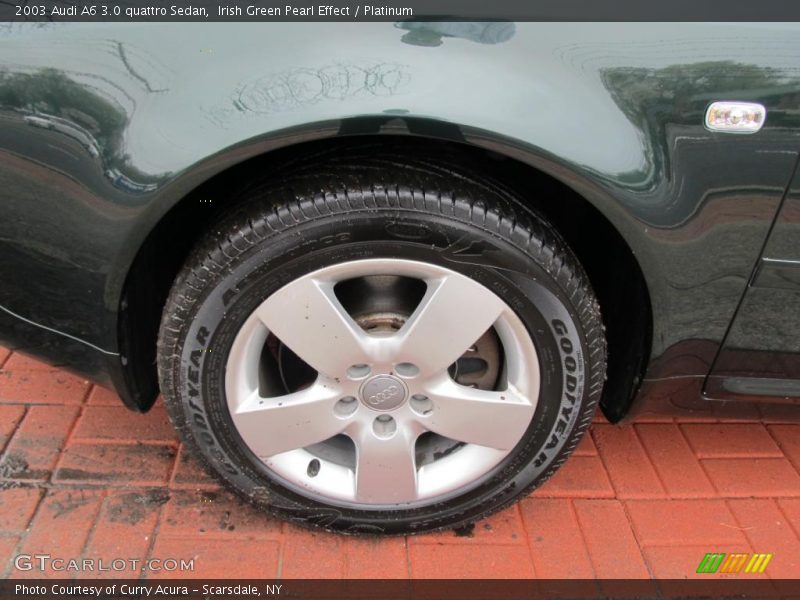 Irish Green Pearl Effect / Platinum 2003 Audi A6 3.0 quattro Sedan