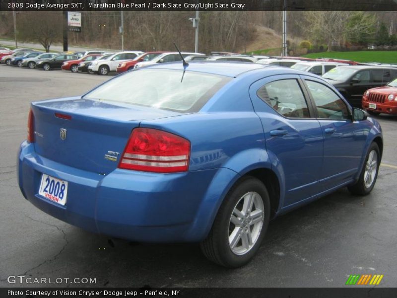 Marathon Blue Pearl / Dark Slate Gray/Light Slate Gray 2008 Dodge Avenger SXT