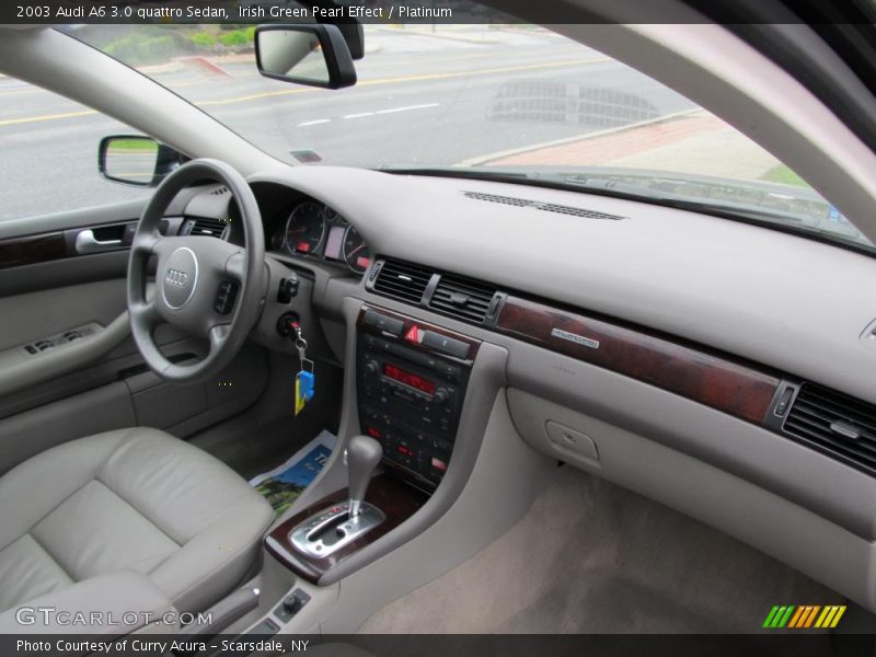 Irish Green Pearl Effect / Platinum 2003 Audi A6 3.0 quattro Sedan