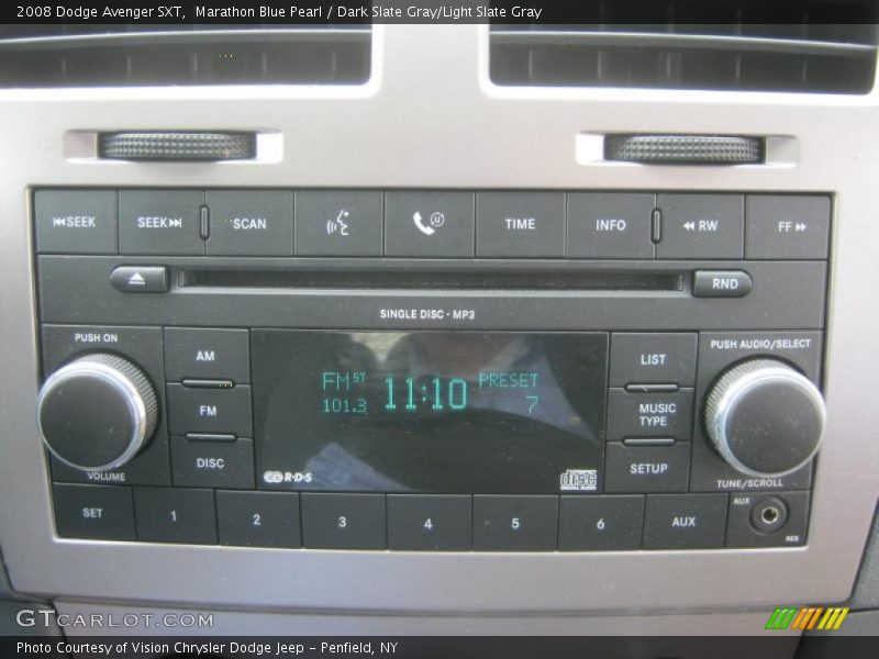 Marathon Blue Pearl / Dark Slate Gray/Light Slate Gray 2008 Dodge Avenger SXT