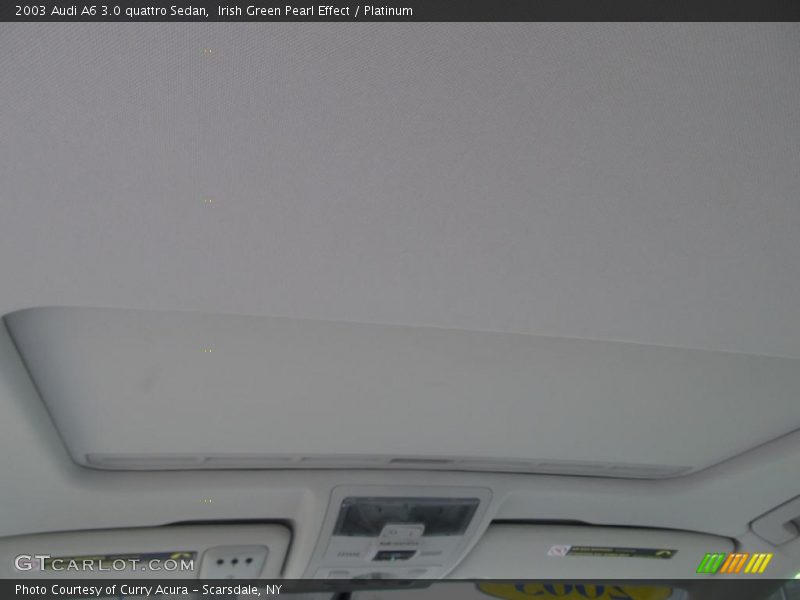 Irish Green Pearl Effect / Platinum 2003 Audi A6 3.0 quattro Sedan