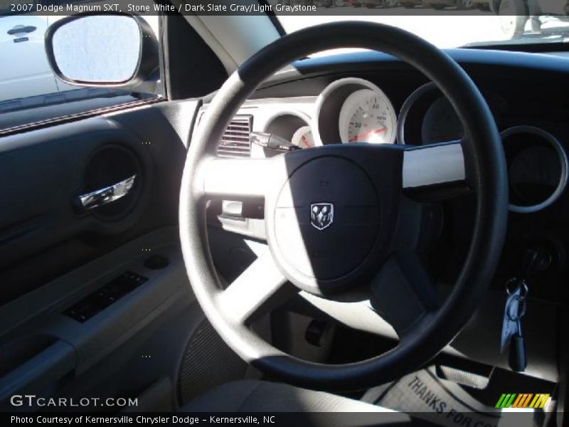 Stone White / Dark Slate Gray/Light Graystone 2007 Dodge Magnum SXT