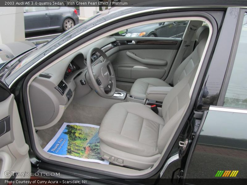 Irish Green Pearl Effect / Platinum 2003 Audi A6 3.0 quattro Sedan