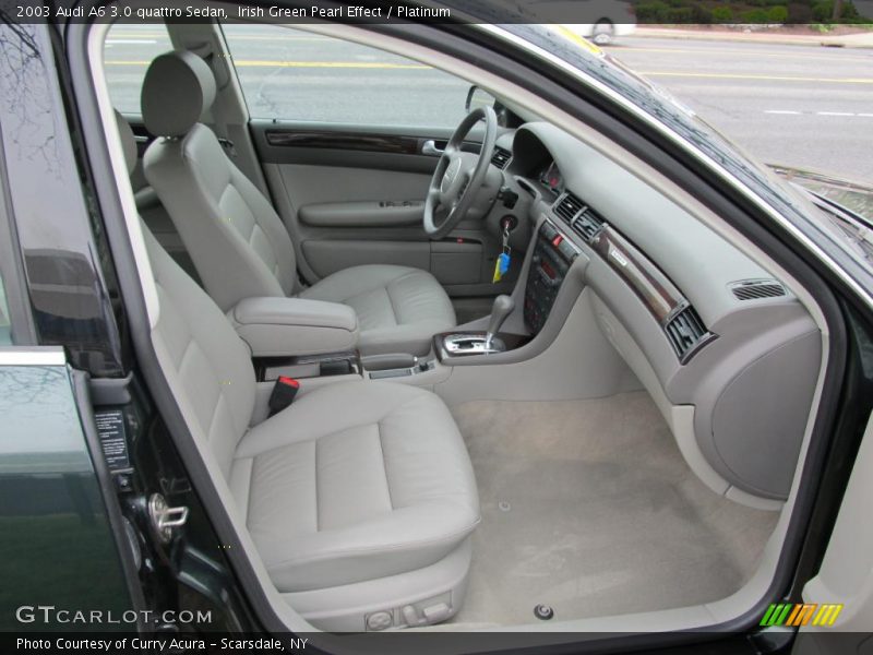 Irish Green Pearl Effect / Platinum 2003 Audi A6 3.0 quattro Sedan