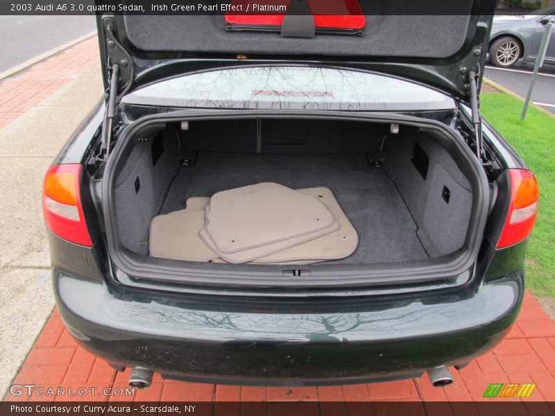 Irish Green Pearl Effect / Platinum 2003 Audi A6 3.0 quattro Sedan