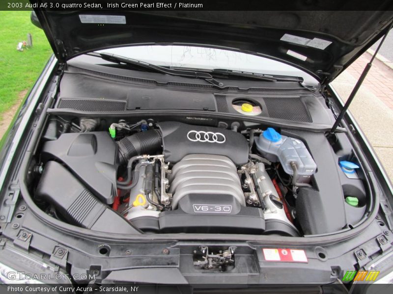 Irish Green Pearl Effect / Platinum 2003 Audi A6 3.0 quattro Sedan