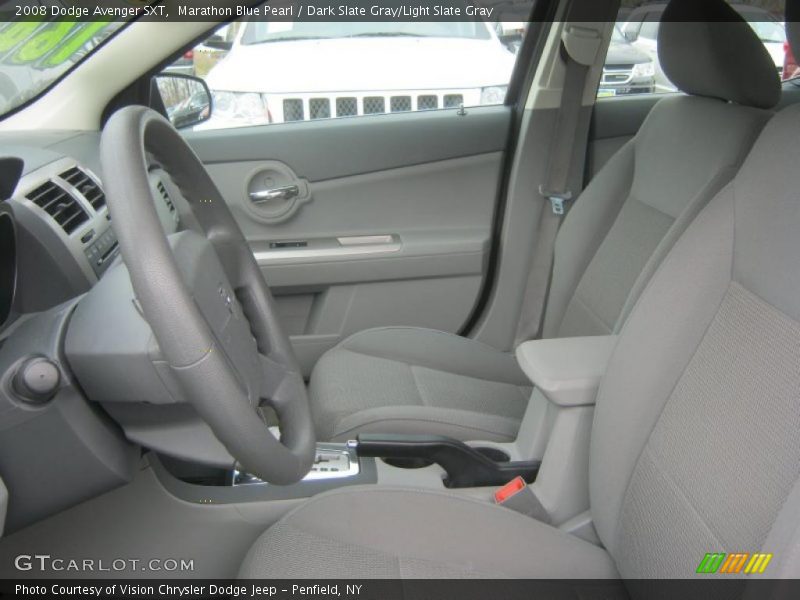 Marathon Blue Pearl / Dark Slate Gray/Light Slate Gray 2008 Dodge Avenger SXT