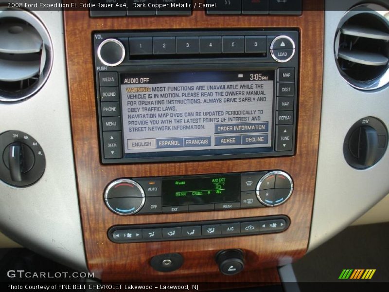 Controls of 2008 Expedition EL Eddie Bauer 4x4