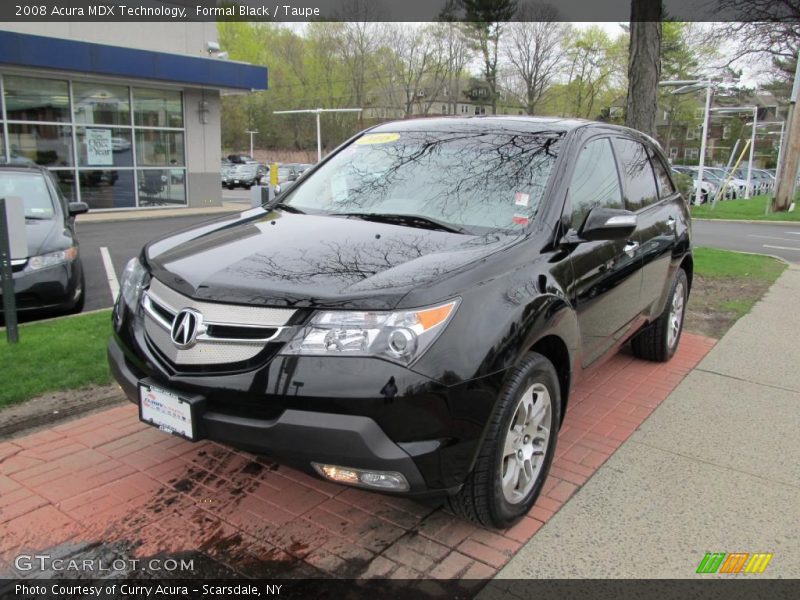 Formal Black / Taupe 2008 Acura MDX Technology