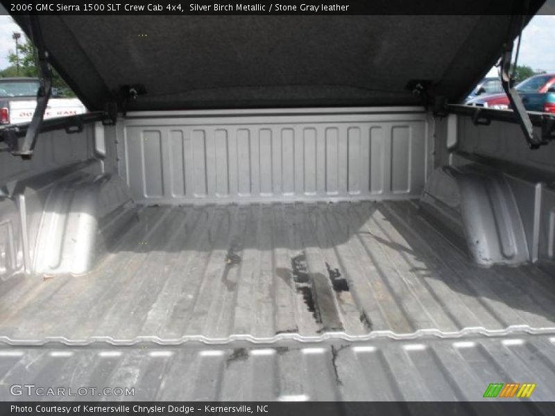 Silver Birch Metallic / Stone Gray leather 2006 GMC Sierra 1500 SLT Crew Cab 4x4
