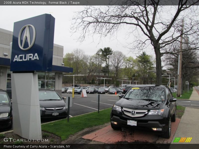 Formal Black / Taupe 2008 Acura MDX Technology