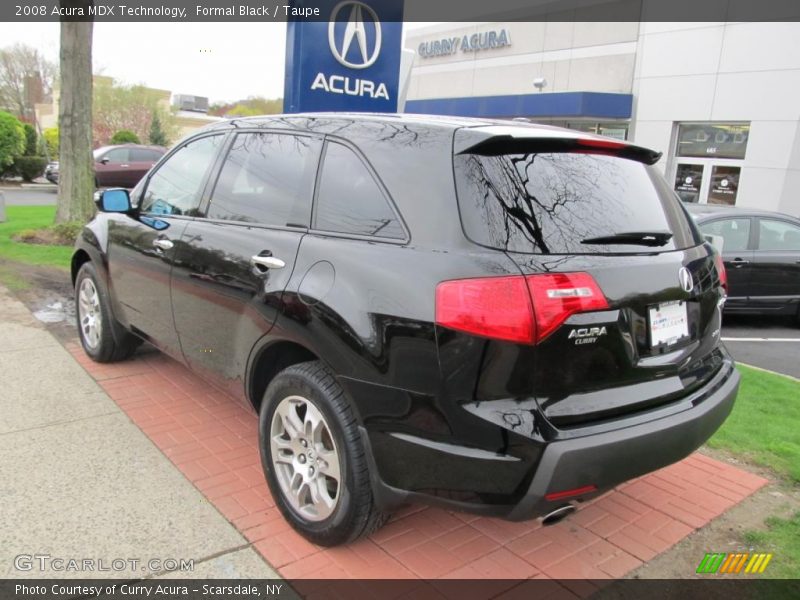 Formal Black / Taupe 2008 Acura MDX Technology