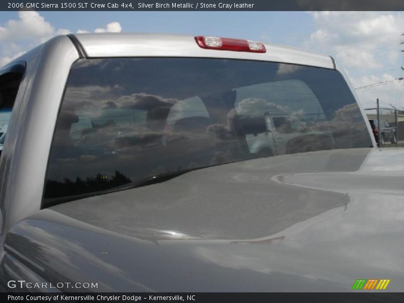 Silver Birch Metallic / Stone Gray leather 2006 GMC Sierra 1500 SLT Crew Cab 4x4