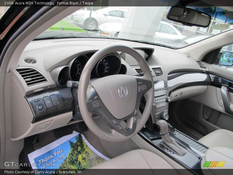 Formal Black / Taupe 2008 Acura MDX Technology