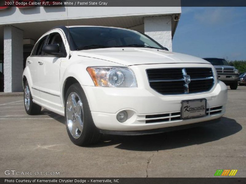Stone White / Pastel Slate Gray 2007 Dodge Caliber R/T