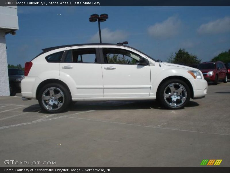 Stone White / Pastel Slate Gray 2007 Dodge Caliber R/T