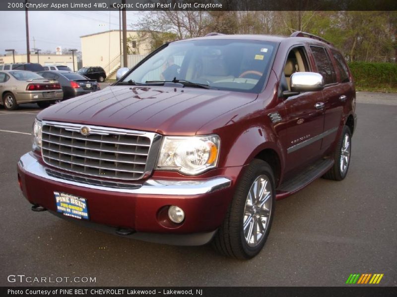 Cognac Crystal Pearl / Light Graystone 2008 Chrysler Aspen Limited 4WD