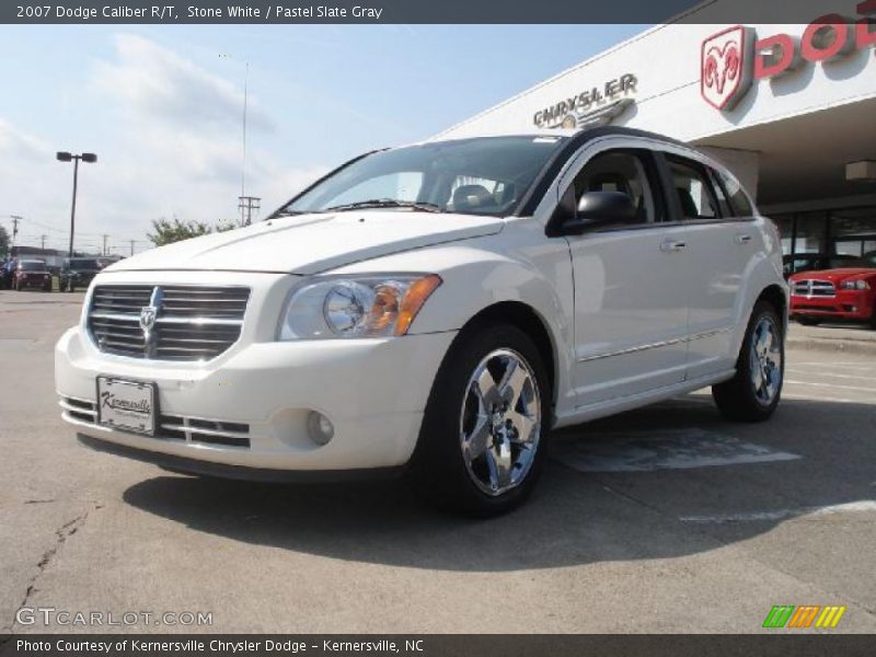 Stone White / Pastel Slate Gray 2007 Dodge Caliber R/T