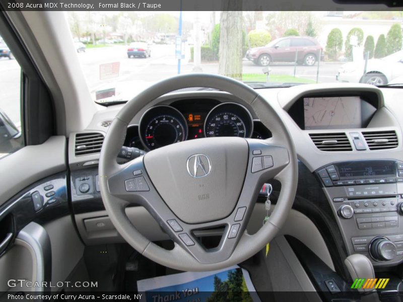 Formal Black / Taupe 2008 Acura MDX Technology