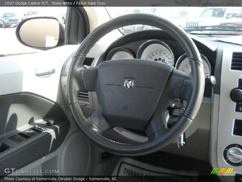 Stone White / Pastel Slate Gray 2007 Dodge Caliber R/T