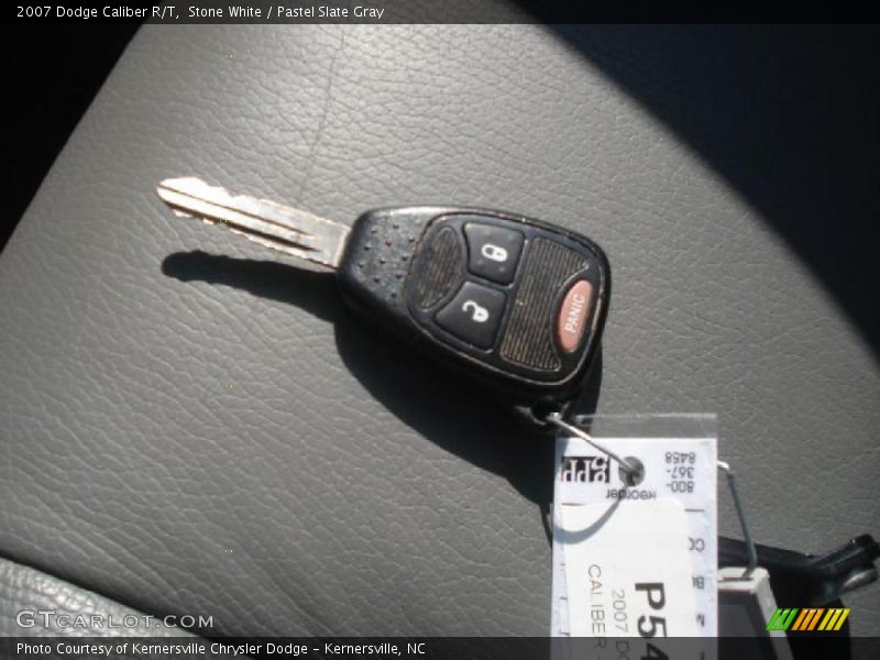 Stone White / Pastel Slate Gray 2007 Dodge Caliber R/T
