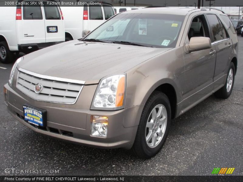 Radiant Bronze / Ebony/Ebony 2008 Cadillac SRX V6