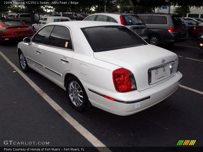 Ivory Pearl / Beige 2004 Hyundai XG350 L Sedan