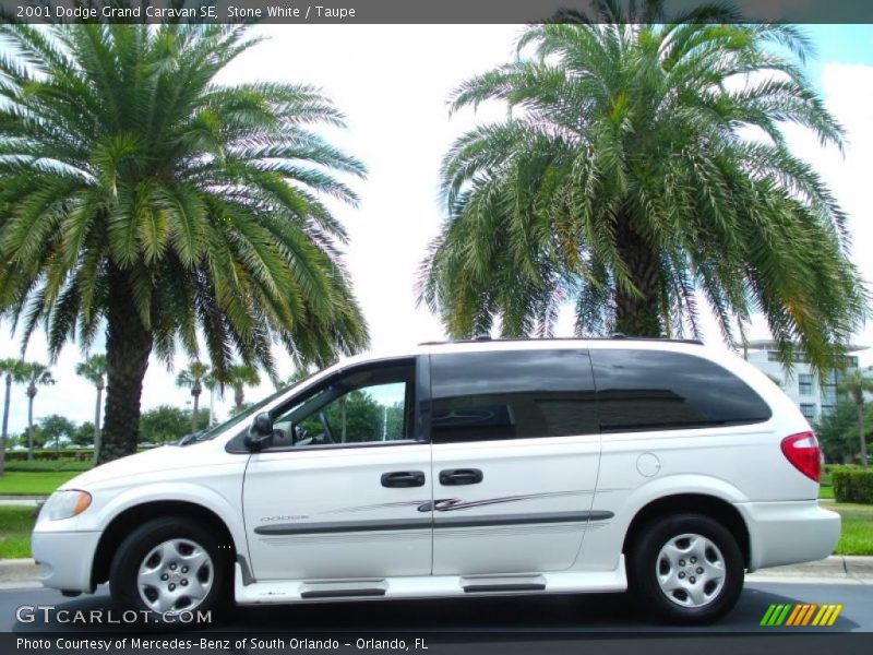 Stone White / Taupe 2001 Dodge Grand Caravan SE