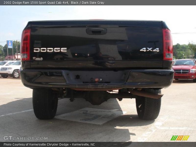 Black / Dark Slate Gray 2002 Dodge Ram 1500 Sport Quad Cab 4x4