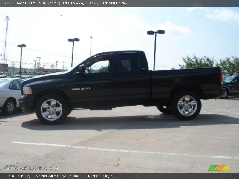 Black / Dark Slate Gray 2002 Dodge Ram 1500 Sport Quad Cab 4x4