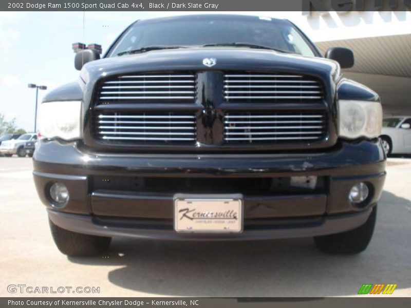 Black / Dark Slate Gray 2002 Dodge Ram 1500 Sport Quad Cab 4x4