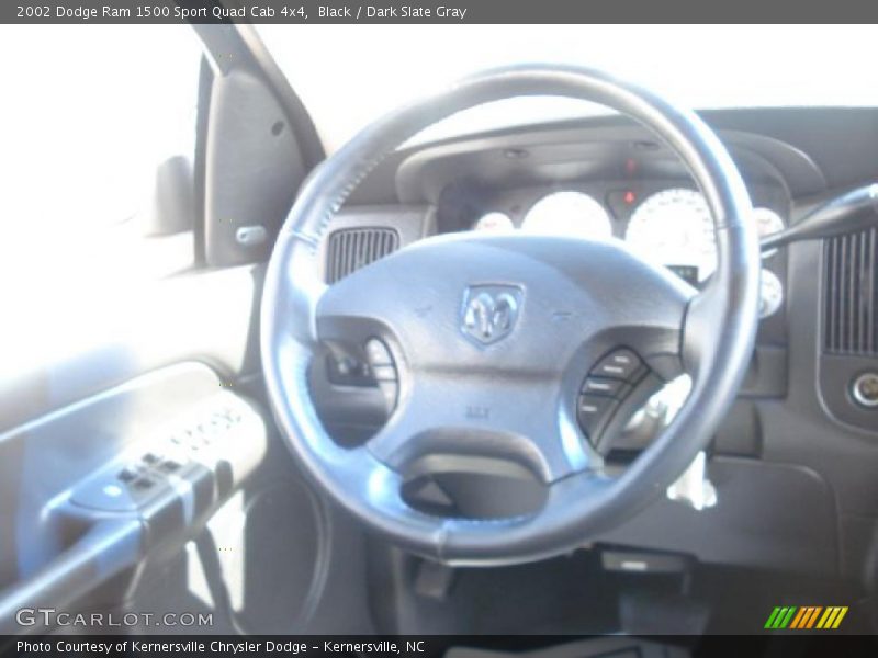Black / Dark Slate Gray 2002 Dodge Ram 1500 Sport Quad Cab 4x4