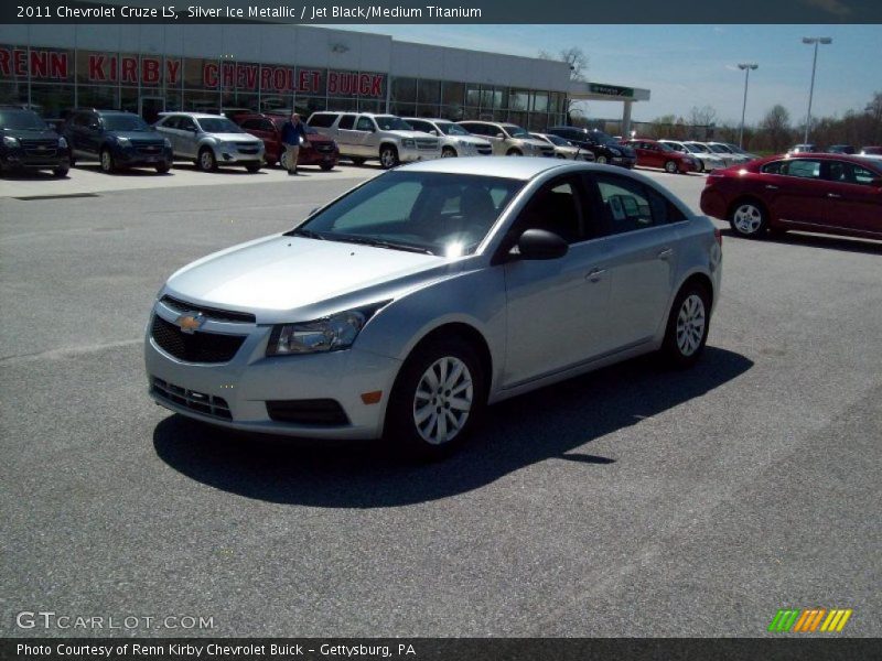 Silver Ice Metallic / Jet Black/Medium Titanium 2011 Chevrolet Cruze LS