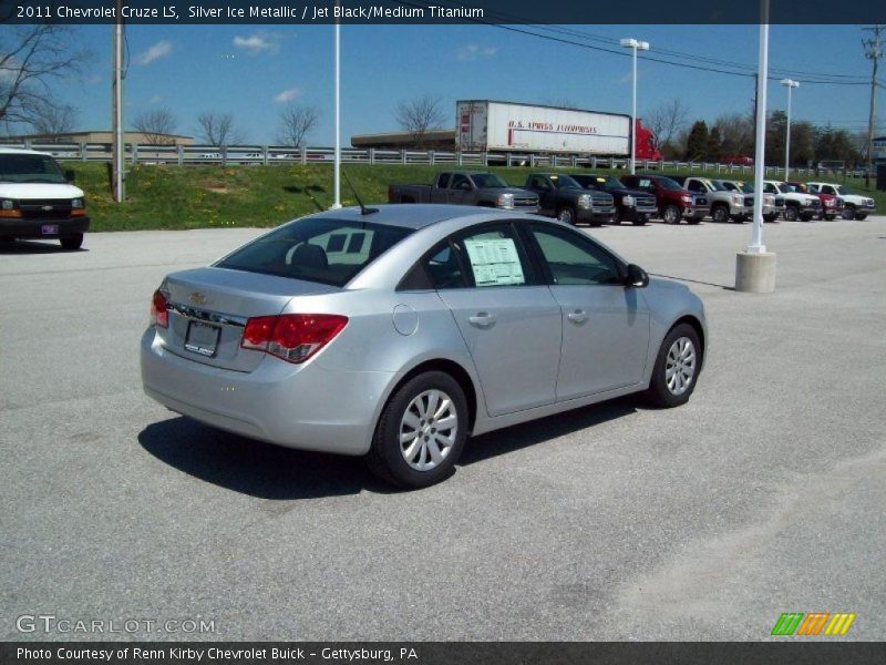 Silver Ice Metallic / Jet Black/Medium Titanium 2011 Chevrolet Cruze LS