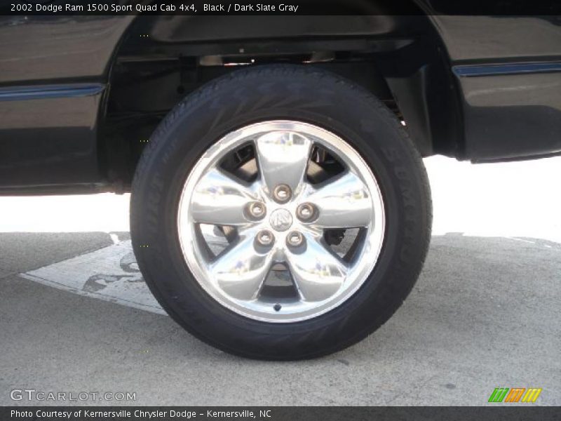 Black / Dark Slate Gray 2002 Dodge Ram 1500 Sport Quad Cab 4x4
