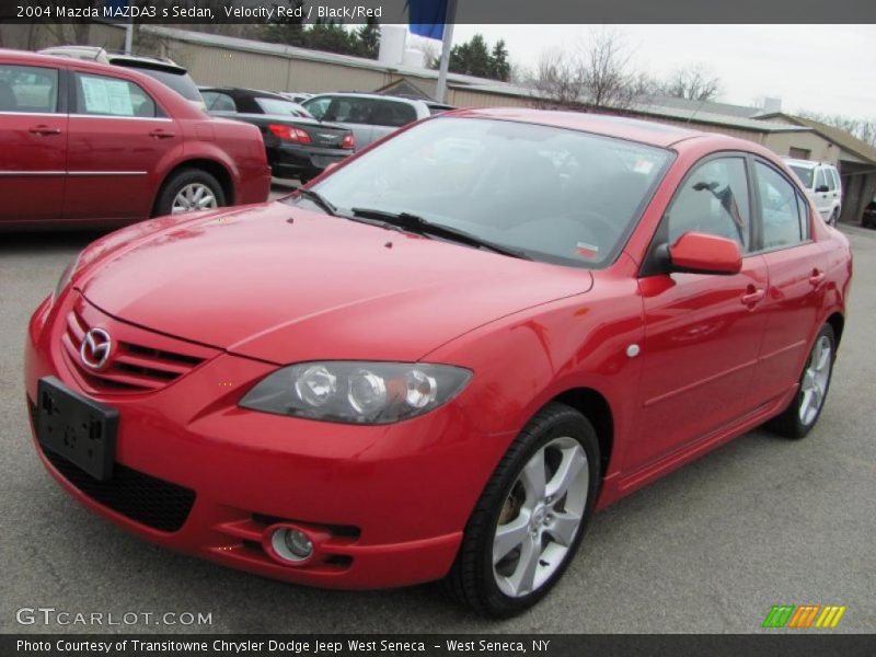 Velocity Red / Black/Red 2004 Mazda MAZDA3 s Sedan