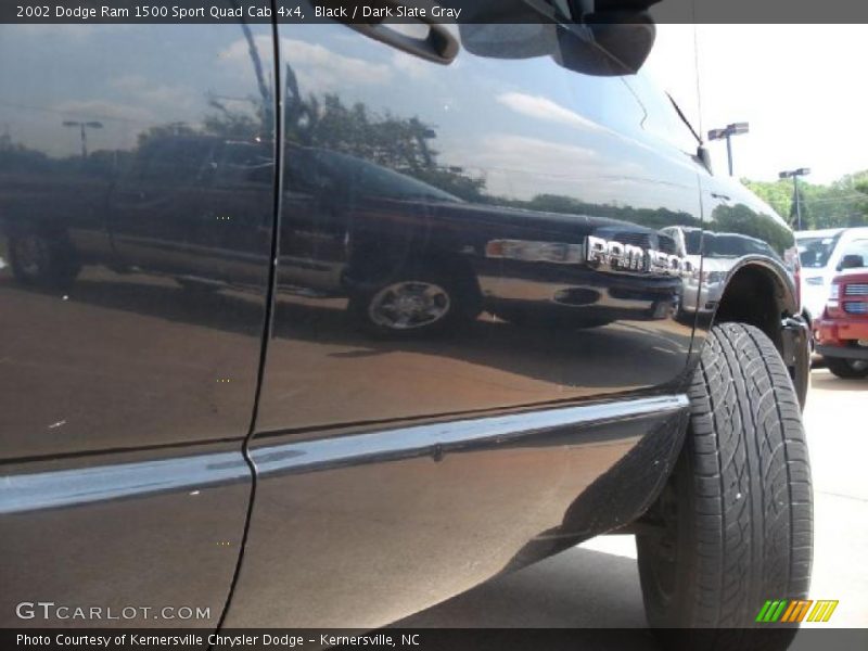 Black / Dark Slate Gray 2002 Dodge Ram 1500 Sport Quad Cab 4x4