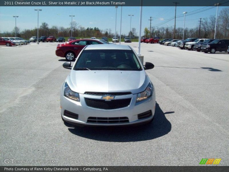 Silver Ice Metallic / Jet Black/Medium Titanium 2011 Chevrolet Cruze LS